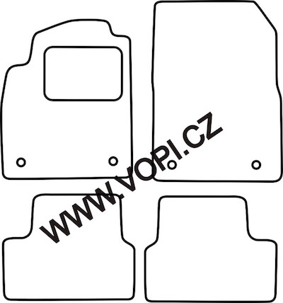 Autokoberce Opel Cascada 2013 - Carfit (3469)